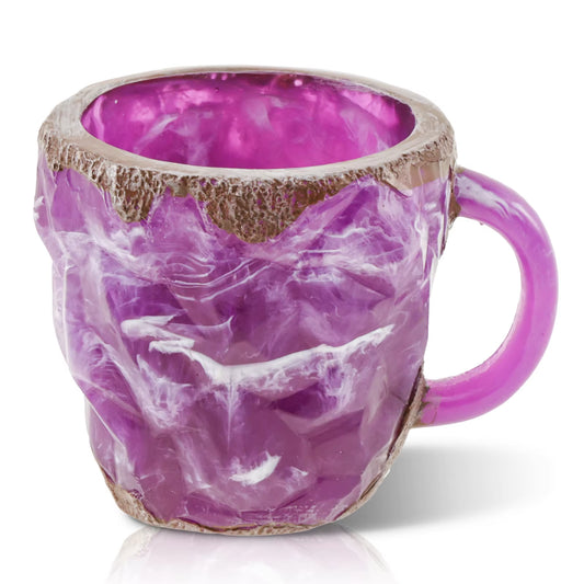 Elegant Geode Coffee Mugs - Heat-Resistant Mineral Crystal Design for a Unique Coffee Experience